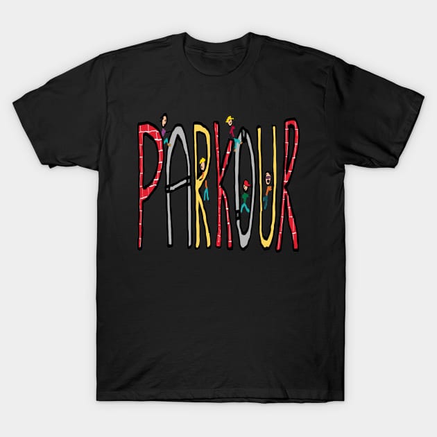 Parkour T-Shirt by Mark Ewbie